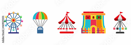circus icon set, circus vector set sign symbol