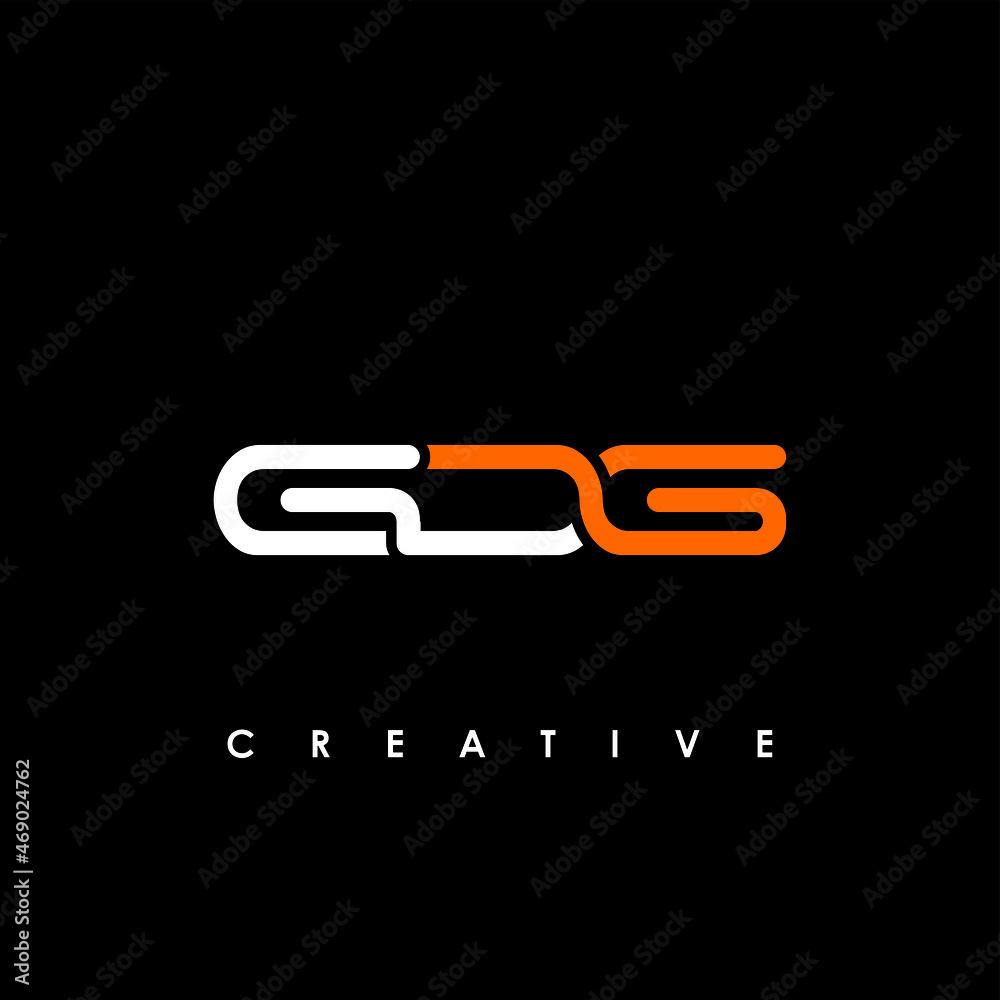 GDG Letter Initial Logo Design Template Vector Illustration