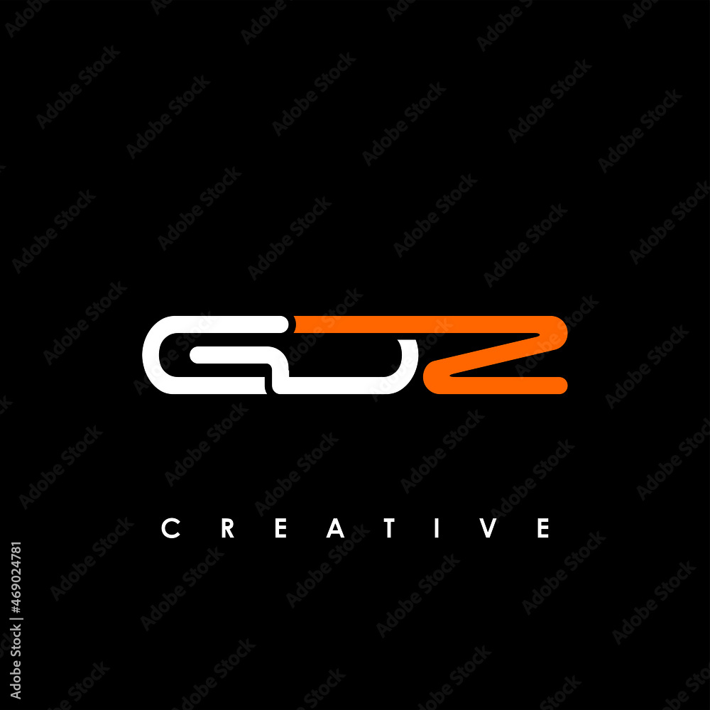 GDZ Letter Initial Logo Design Template Vector Illustration