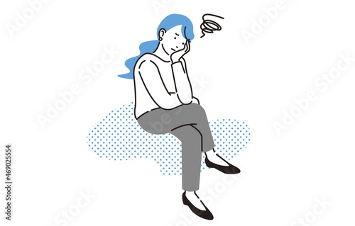 考え込む女性