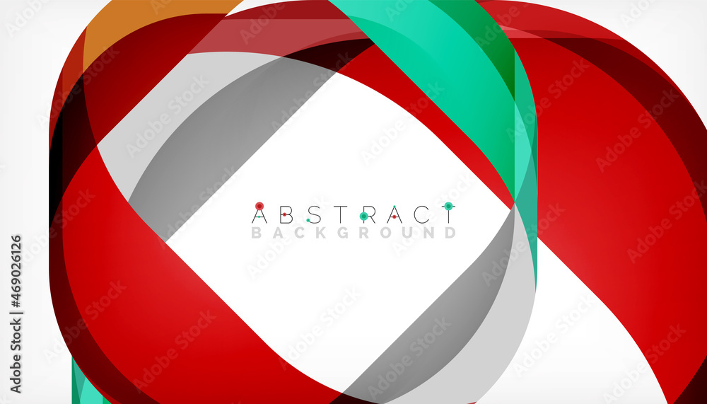 Abstract square shape with overlapping waves, minimal geometric background. Vector Illustration For Wallpaper, Banner, Background, Landing Page Abstract square shape with overlapping waves, minimal geometric background. Vector Illustration For Wallpaper, Banner, Background, Landing Page