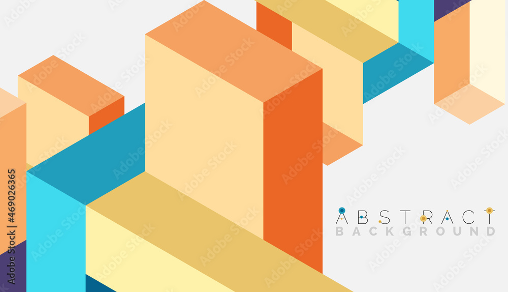 Abstract background. 3d cubes, cubic elements and blocks. Techno or business concept for wallpaper, banner, background, landing page Abstract background. 3d cubes, cubic elements and blocks. Techno or business concept for wallpaper, banner, background, landing page