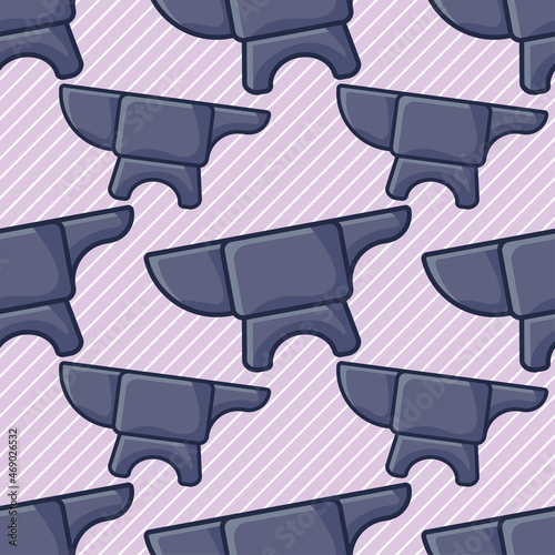 blacksmith anvil seamless pattern vector illustration 