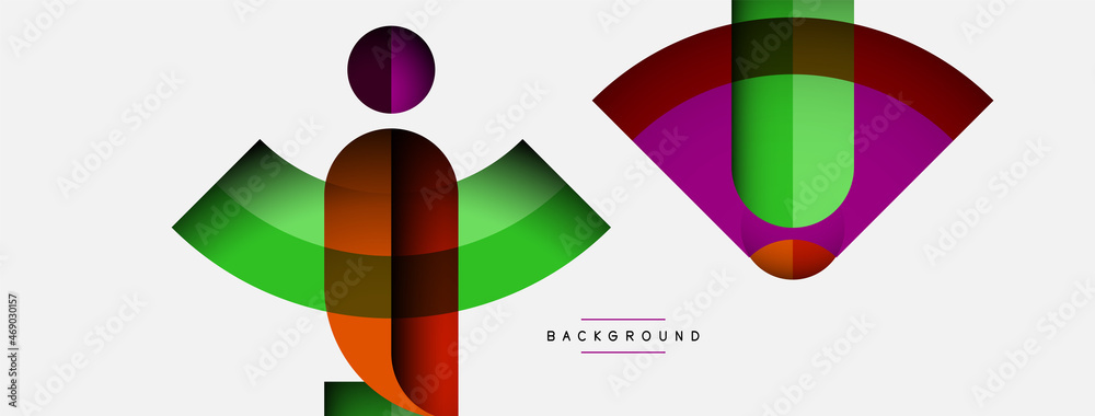Trendy shapes, color minimal design composition, lines and shadows for wallpaper banner background or landing page Trendy shapes, color minimal design composition, lines and shadows for wallpaper banner background or landing page
