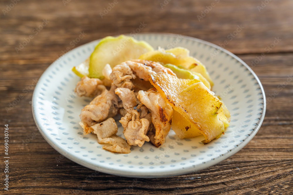 ハヤトウリと豚肉の炒め物 ハヤトウリと豚肉の炒め物
