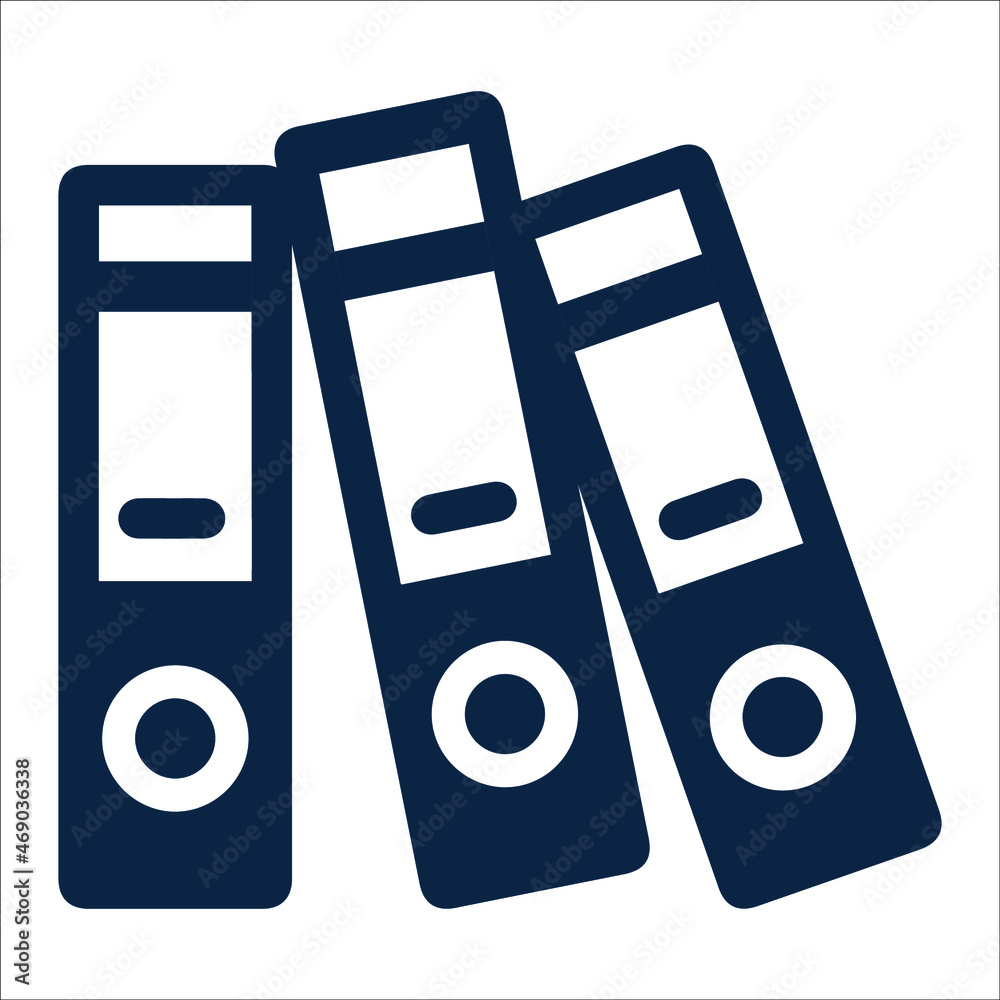 Files or office ring binder icon Files or office ring binder icon