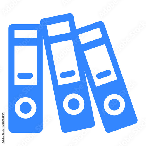 Files or office ring binder icon