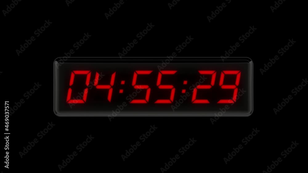 Countdown. Countdown 5 minutes. Red countdown. 3D. 3D Rendering
Countdown. Countdown 5 minutes. Red countdown. 3D. 3D Rendering