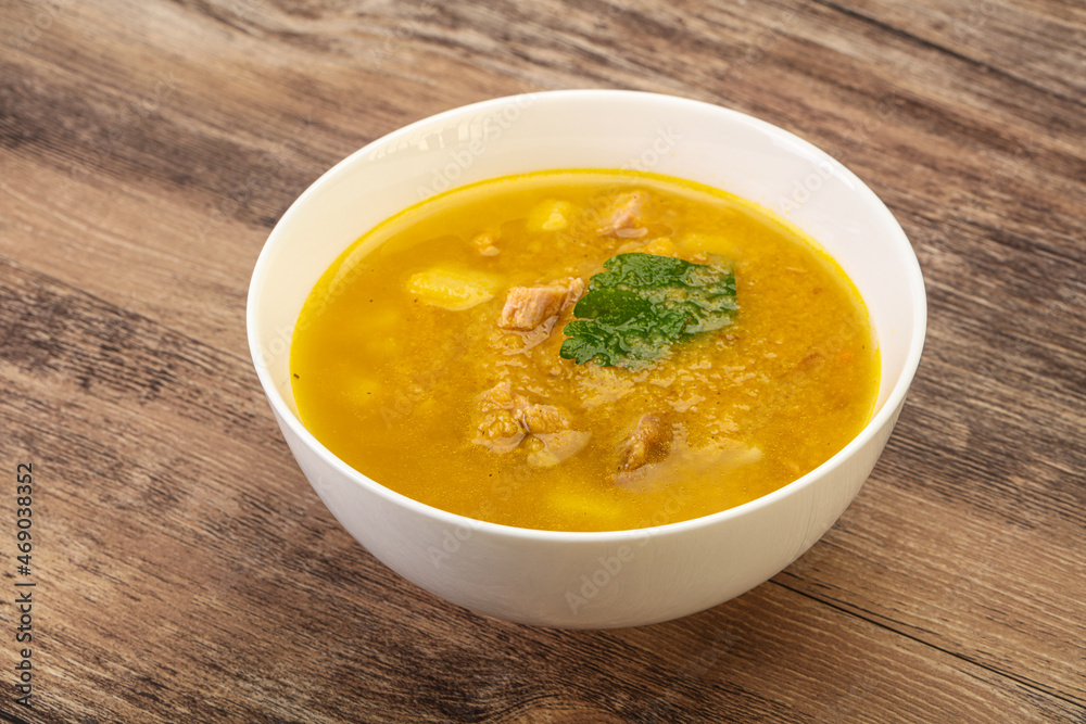 Pea soup with smoked meat Pea soup with smoked meat