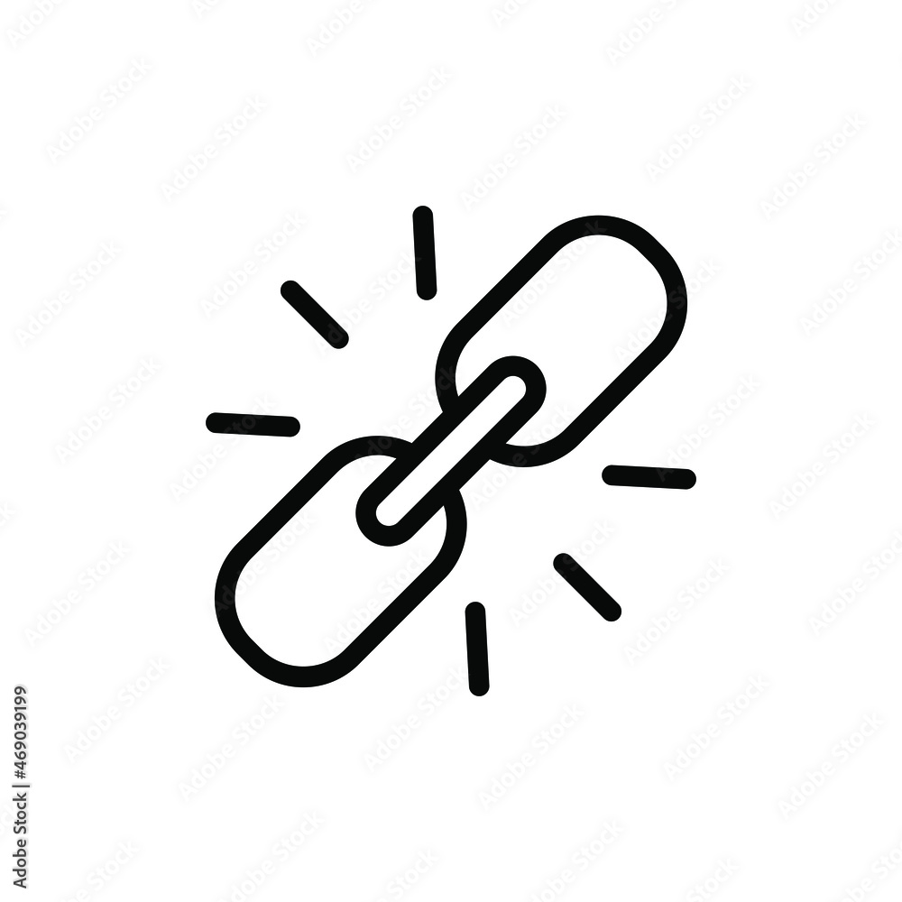 Link chain icon vector graphic