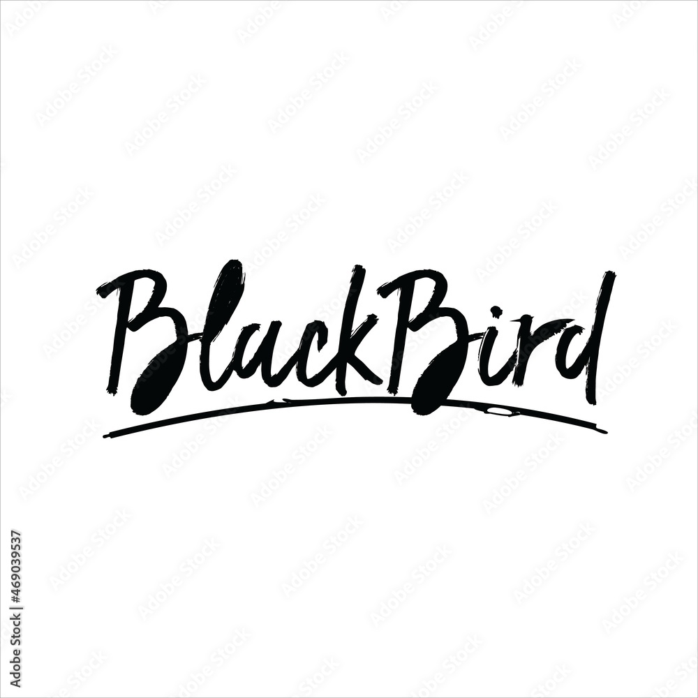 BLACK BIRD LOGO VECTOR TEMPLATE