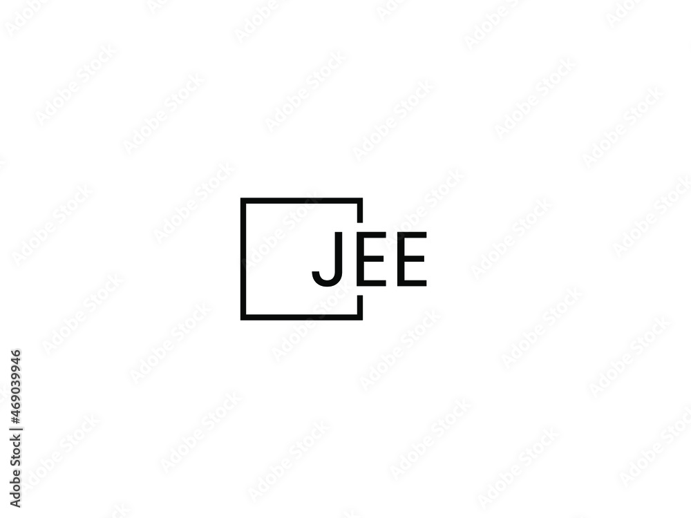 Obraz premium JEE letter initial logo design vector illustration