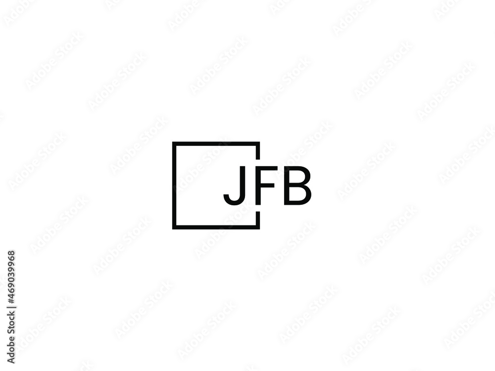 Obraz premium JFB letter initial logo design vector illustration