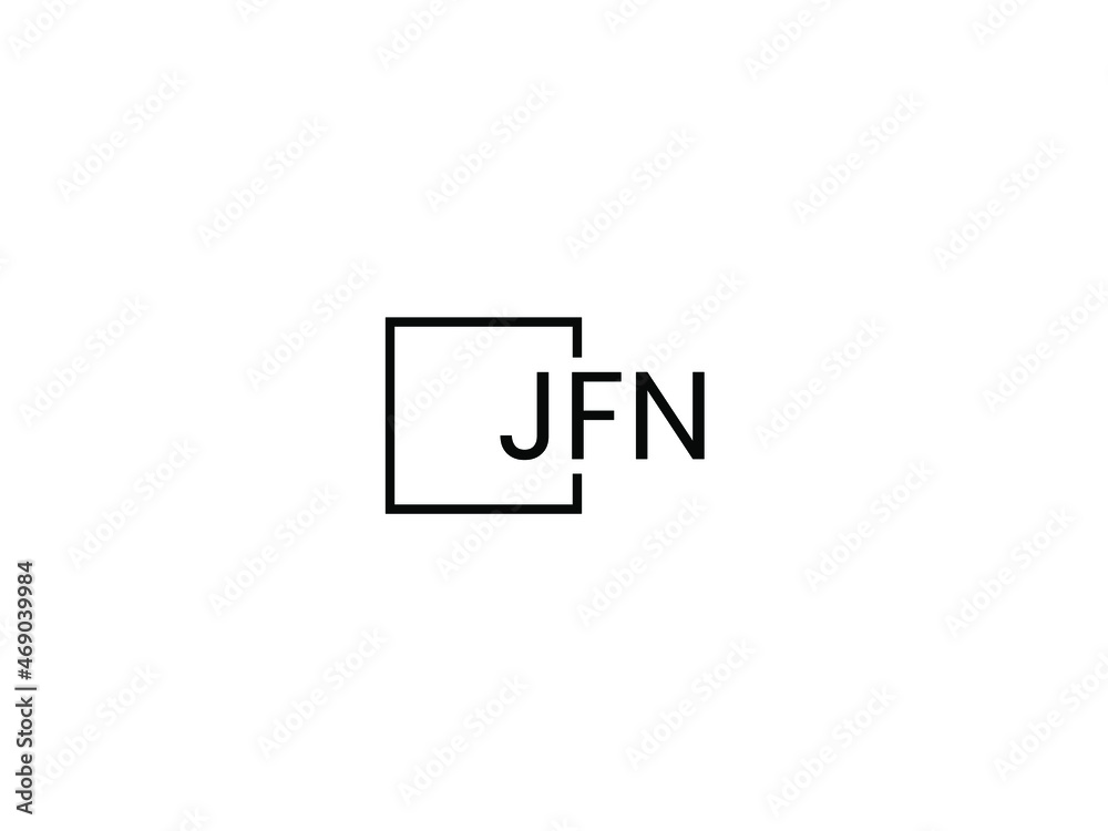 Obraz premium JFN letter initial logo design vector illustration