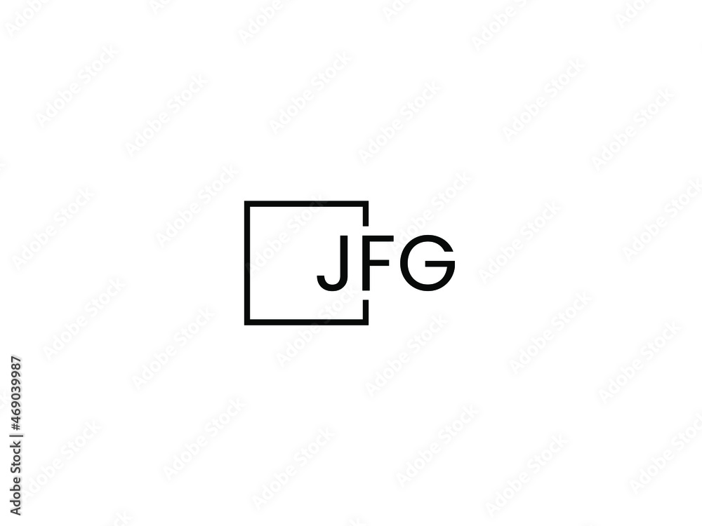 JFG letter initial logo design vector illustration JFG letter initial logo design vector illustration
