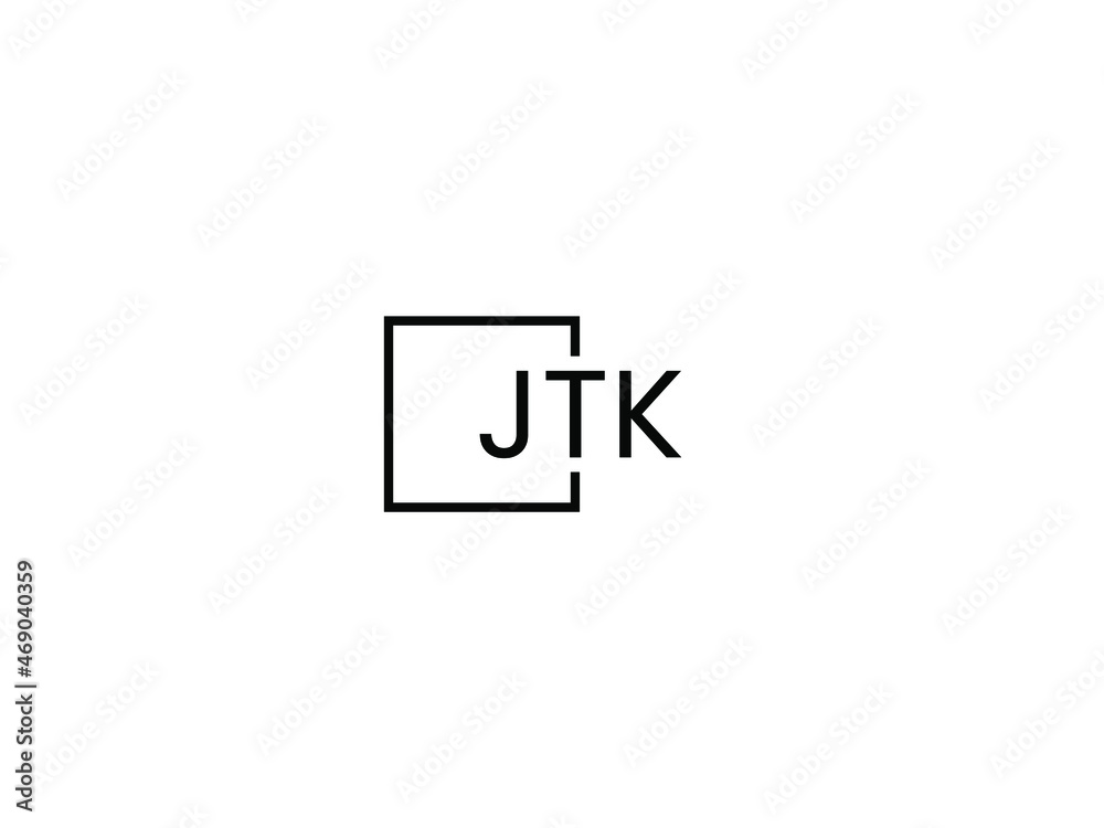 Obraz premium JTK letter initial logo design vector illustration