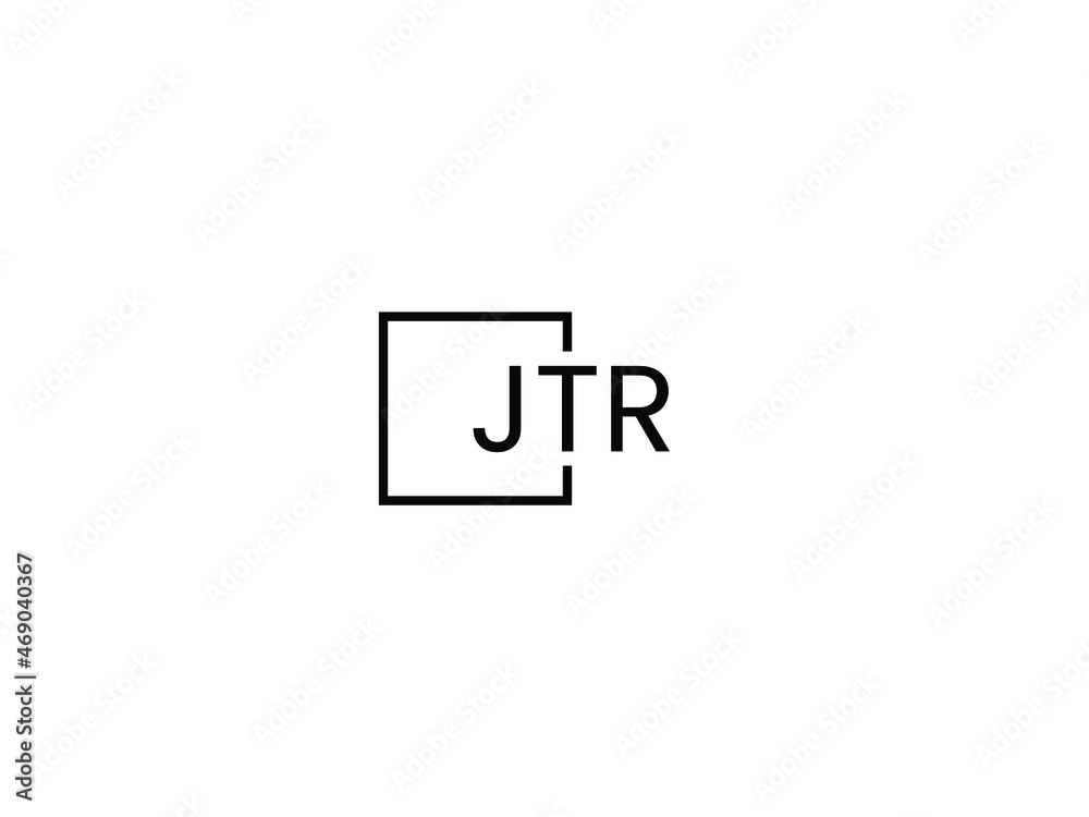 JTR letter initial logo design vector illustration