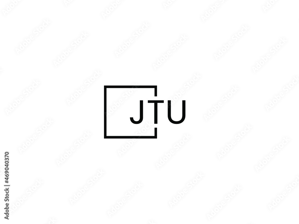 JTU letter initial logo design vector illustration JTU letter initial logo design vector illustration