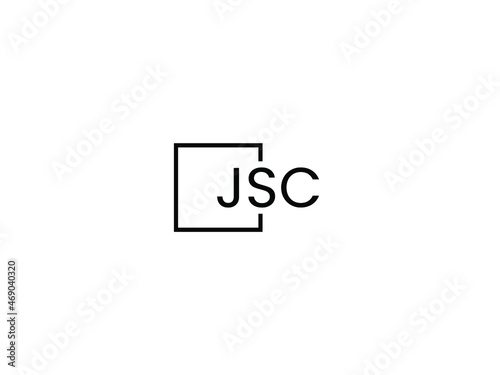 JSC letter initial logo design vector illustration photo