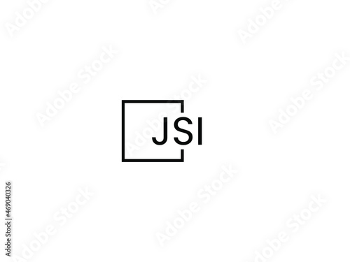 JSI letter initial logo design vector illustration