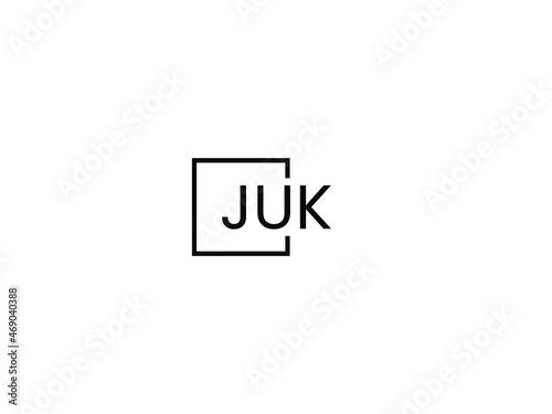 JUK letter initial logo design vector illustration