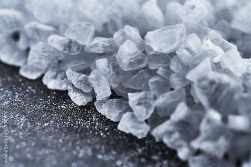 A Closeup Up Shot Of White Salt Crystals