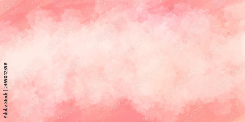 Light pink pastel watercolor background, Colorful watercolor design background texture, vector colorful watercolor backgrounds for business card or flyer template