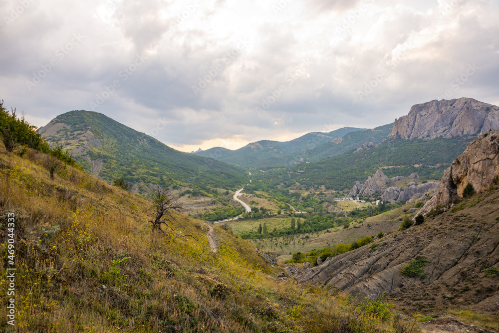 Naklejka premium View of the Sun Valley in Crimea