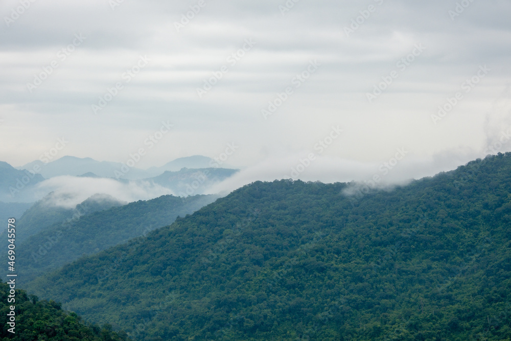 Beautiful nature with trees and mountains, waterfalls. It is a tourist destination for a vacation. Beautiful nature with trees and mountains, waterfalls. It is a tourist destination for a vacation.