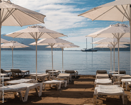 Fototapeta Naklejka Na Ścianę i Meble -  View to the beach of Marmaris