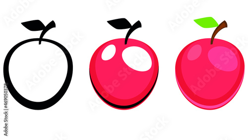 set of apples
