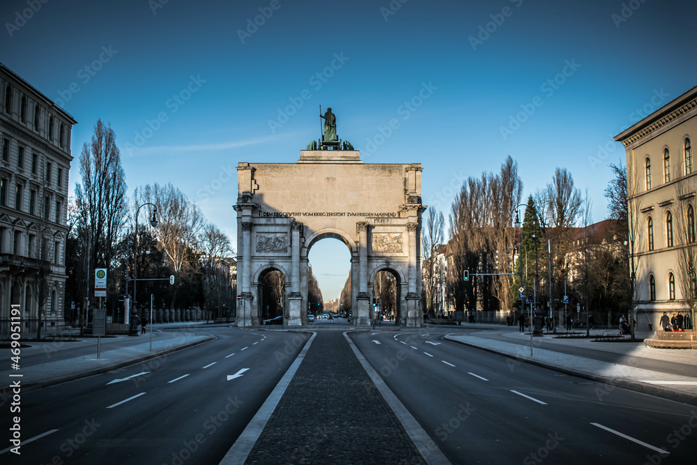 The victory gate in München