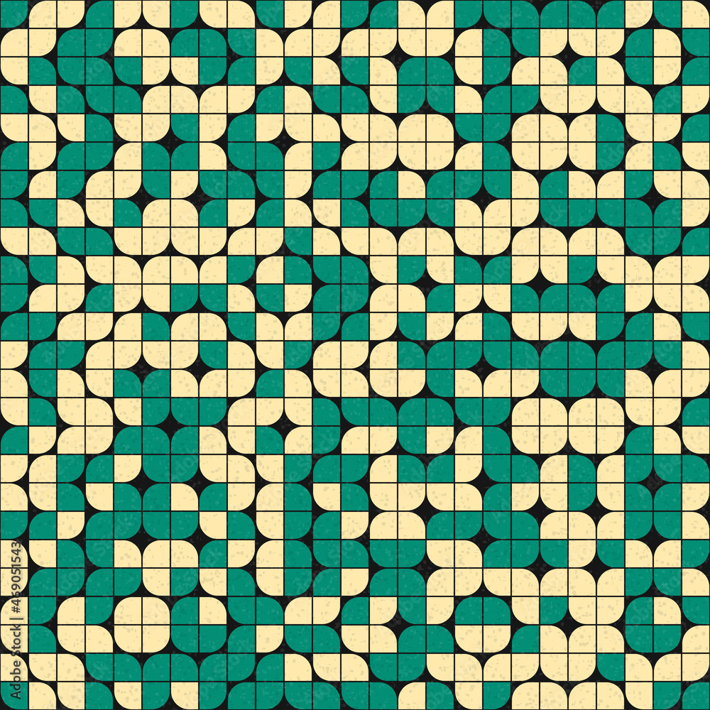 Fototapeta premium Abstract Geometric Pattern generative computational art illustration