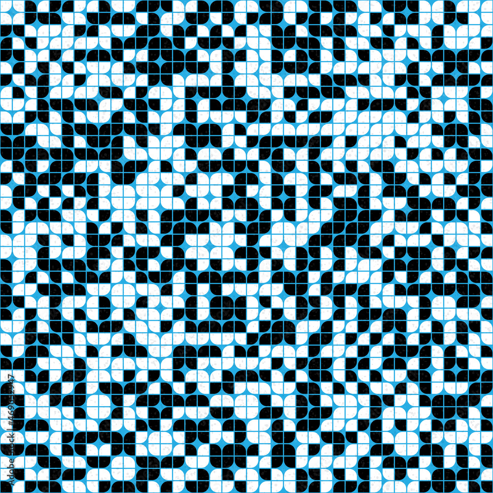 Fototapeta premium Abstract Geometric Pattern generative computational art illustration