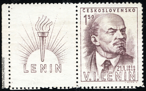 Postage stamps of the Czechoslovakia. Stamp printed in the Czechoslovakia. Stamp printed by Czechoslovakia.