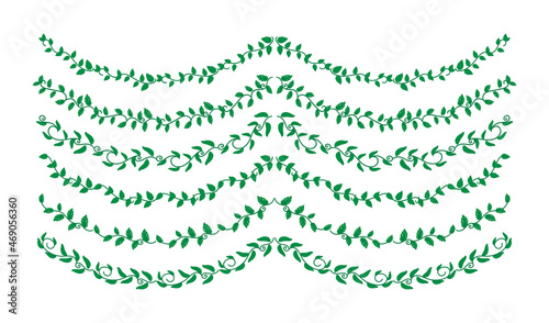 Hand Drawn Borders Elements Set Collection, floral Swirl ornament Vector