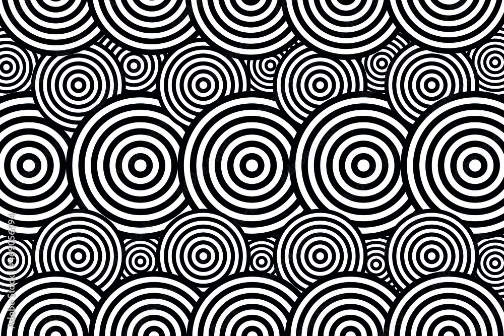 Hypotonic pattern with circles vector background design