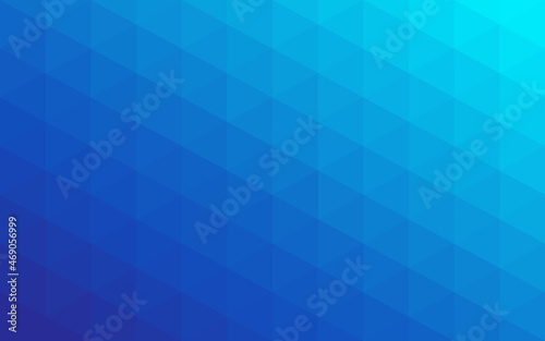 Abstract lowpoly blue gradient background. Vector geometric pattern