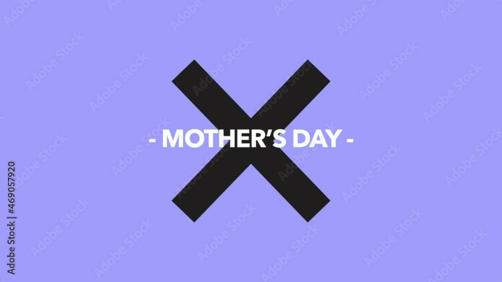 Mothers Day with purple background and black cross, motion holidays, minimalism and Mothers day style background Mothers Day with purple background and black cross, motion holidays, minimalism and Mothers day style background