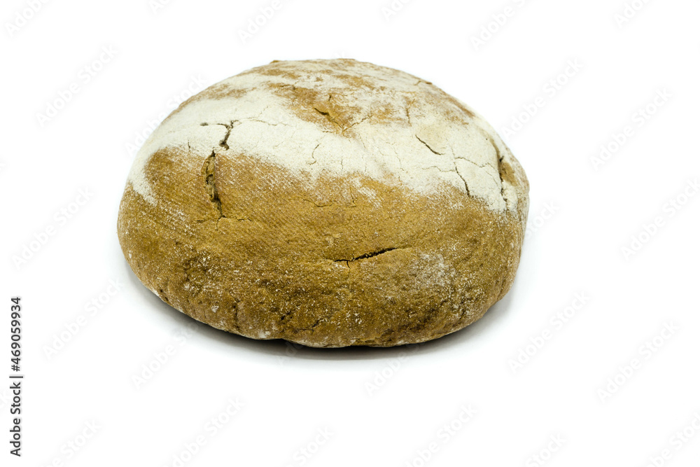 Rustic Bread isolated on white Background Rustic Bread isolated on white Background