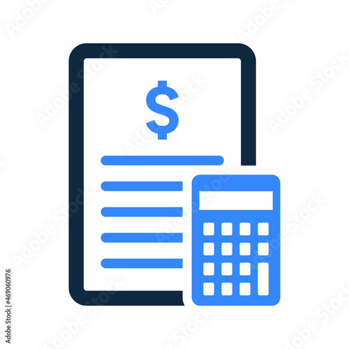 Accounting, report, finance icon. Simple editable vector illustration.