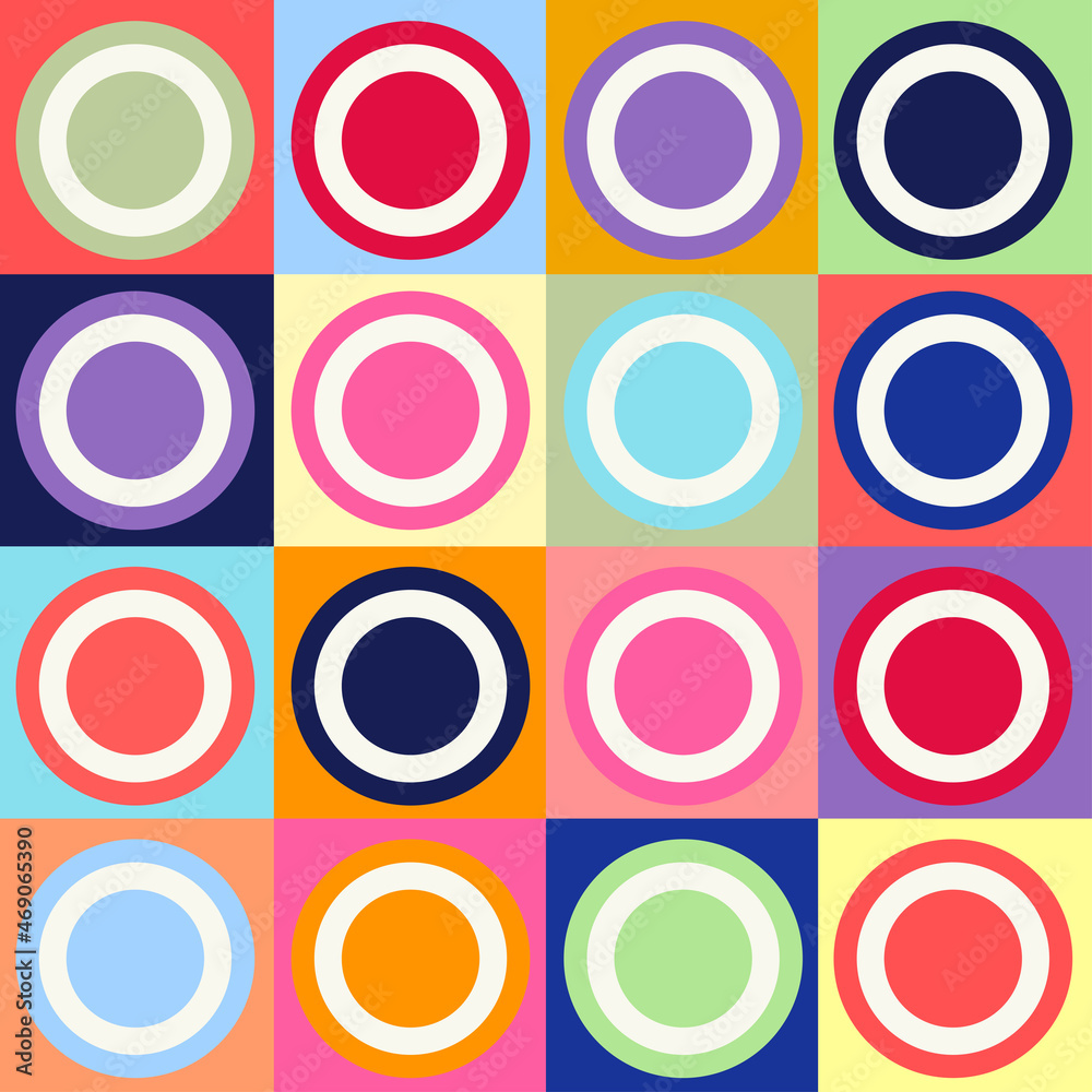 bright colorful retro abstract geometrical round circles pattern for background, backdrop, texture, banner, label, textile, cover etc. vector design. bright colorful retro abstract geometrical round circles pattern for background, backdrop, texture, banner, label, textile, cover etc. vector design.