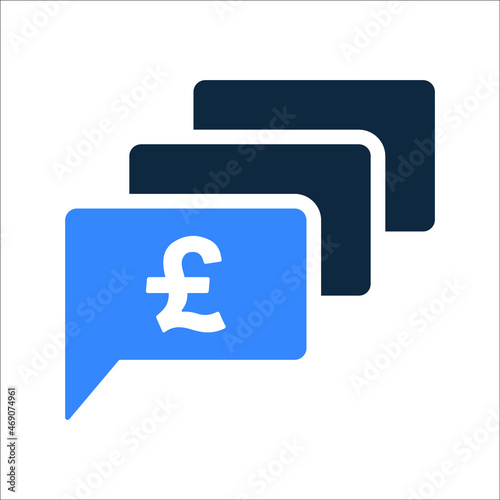 Chat, communication, pound icon. Simple editable vector design isolated on a white background.