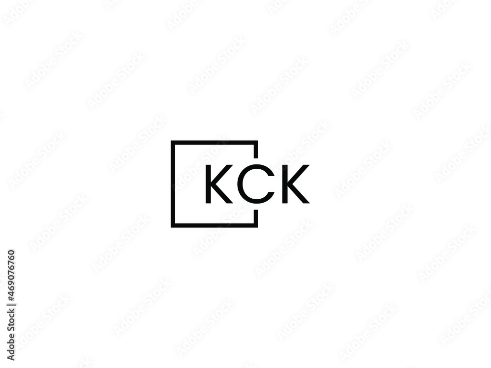 Obraz premium KCK letter initial logo design vector illustration