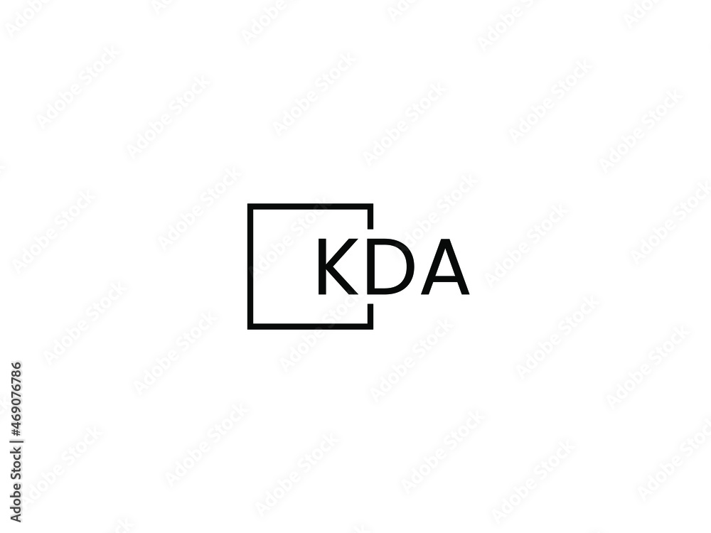 Obraz premium KDA letter initial logo design vector illustration