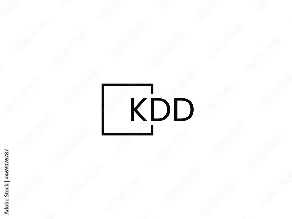 Fototapeta premium KDD letter initial logo design vector illustration