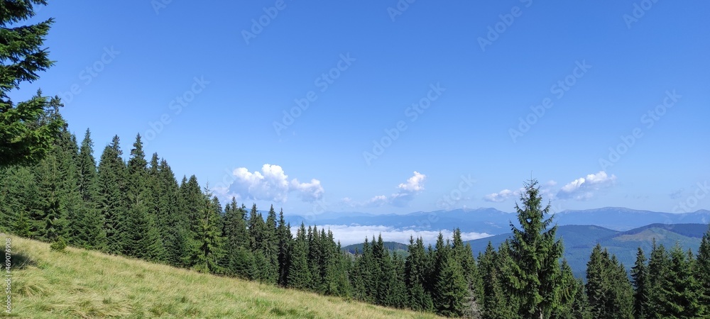 landscape with mountains