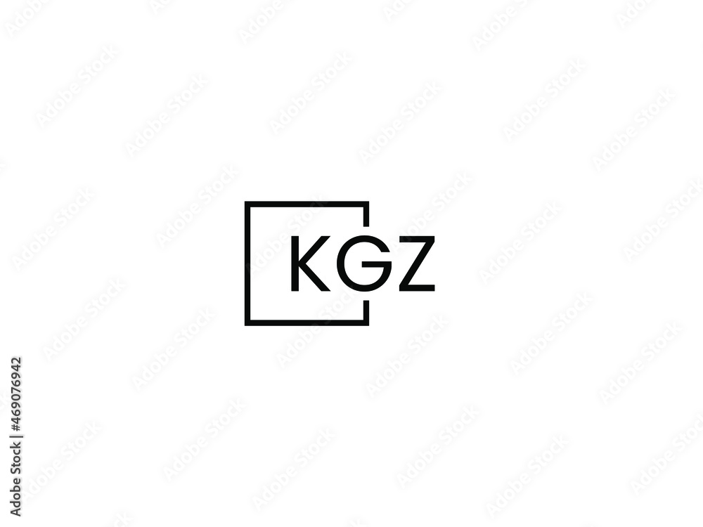 KGZ letter initial logo design vector illustration KGZ letter initial logo design vector illustration
