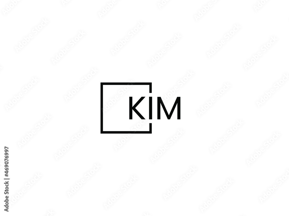 KIM letter initial logo design vector illustration KIM letter initial logo design vector illustration