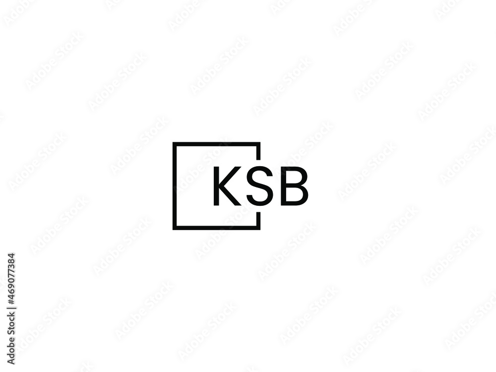 Obraz premium KSB letter initial logo design vector illustration